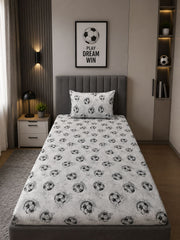 Football cotton printed Single Bedsheets