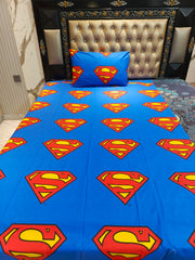 SuperMan Cotton Bedsheets