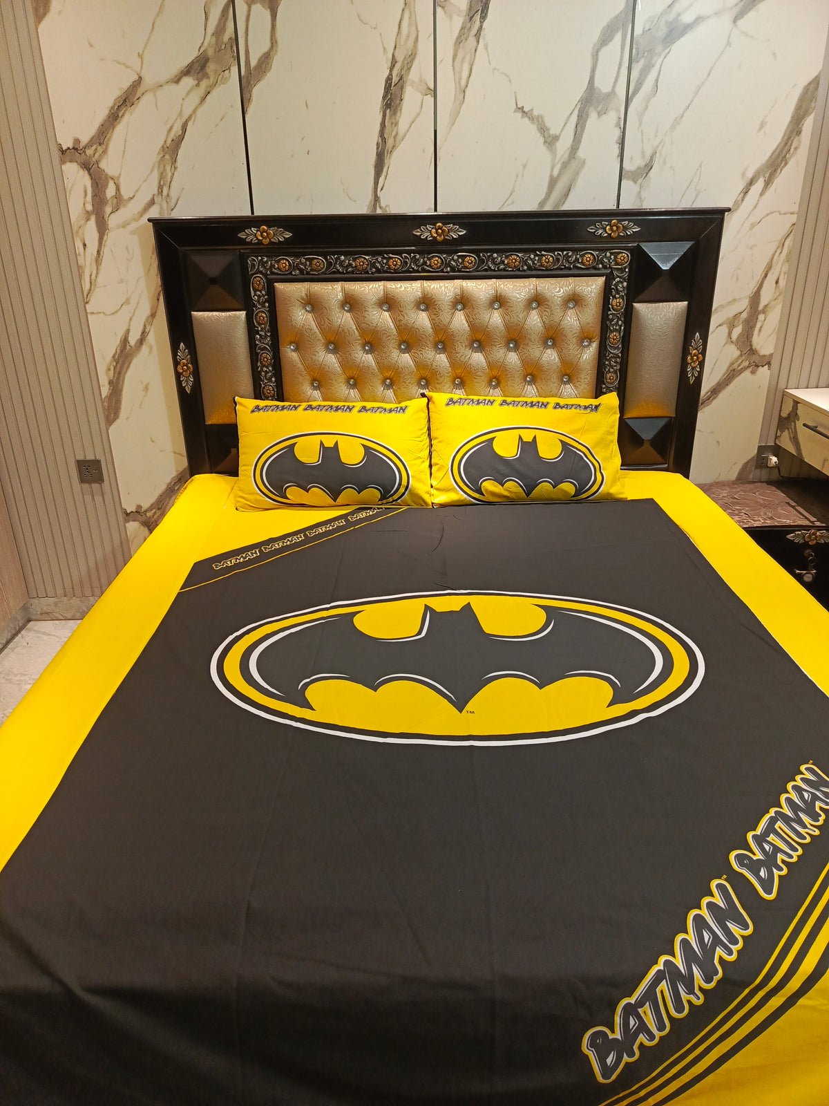 ⭐ Batman Super Hero Cotton Bedsheets