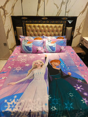 Elsa & Anna's Adventure Cotton Double Bedsheet