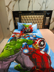 Marvel Power Strike Cotton Single Bedsheet