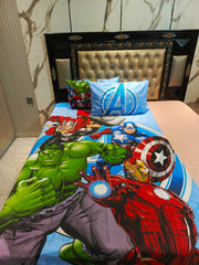 Marvel Power Strike Cotton Single Bedsheet