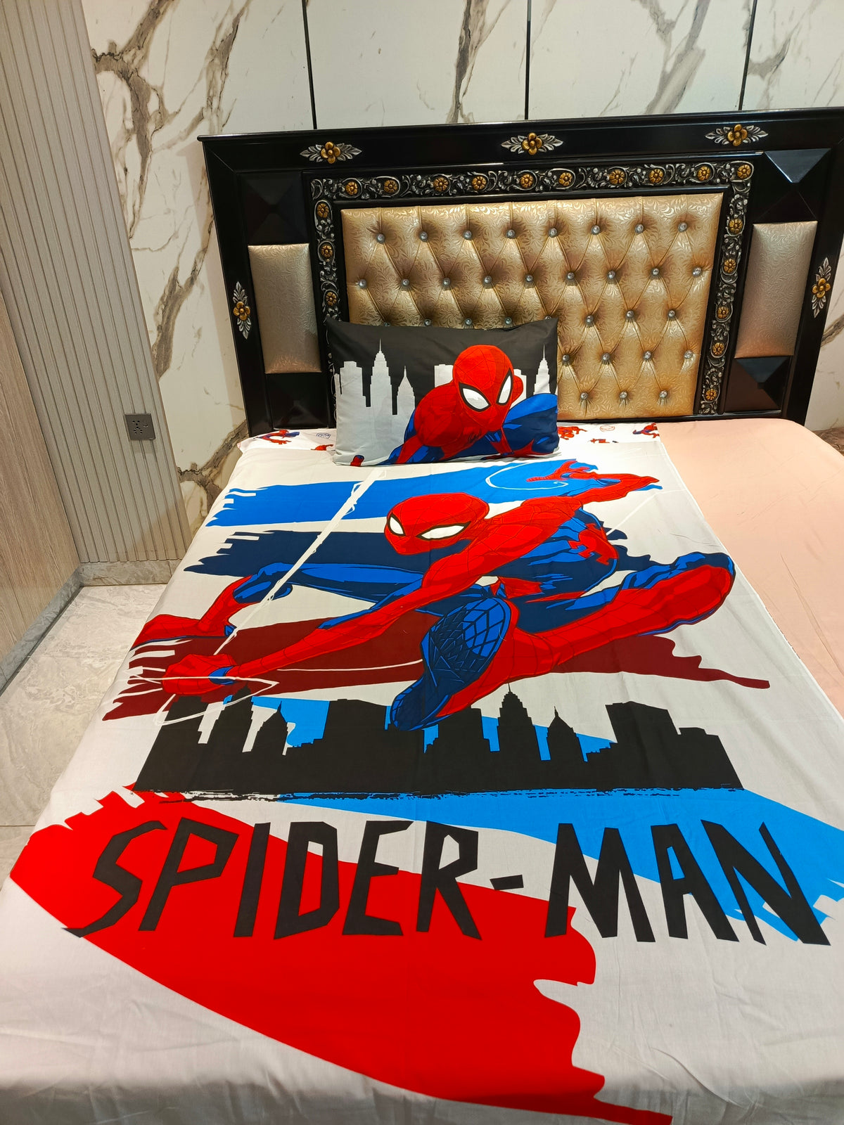 Spider-Man Ultimate Hero Cotton Single Bedsheet