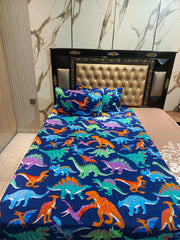 Dragons World Cotton Single Bedsheet