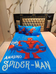Amazing Spiderman Cotton Bedsheet