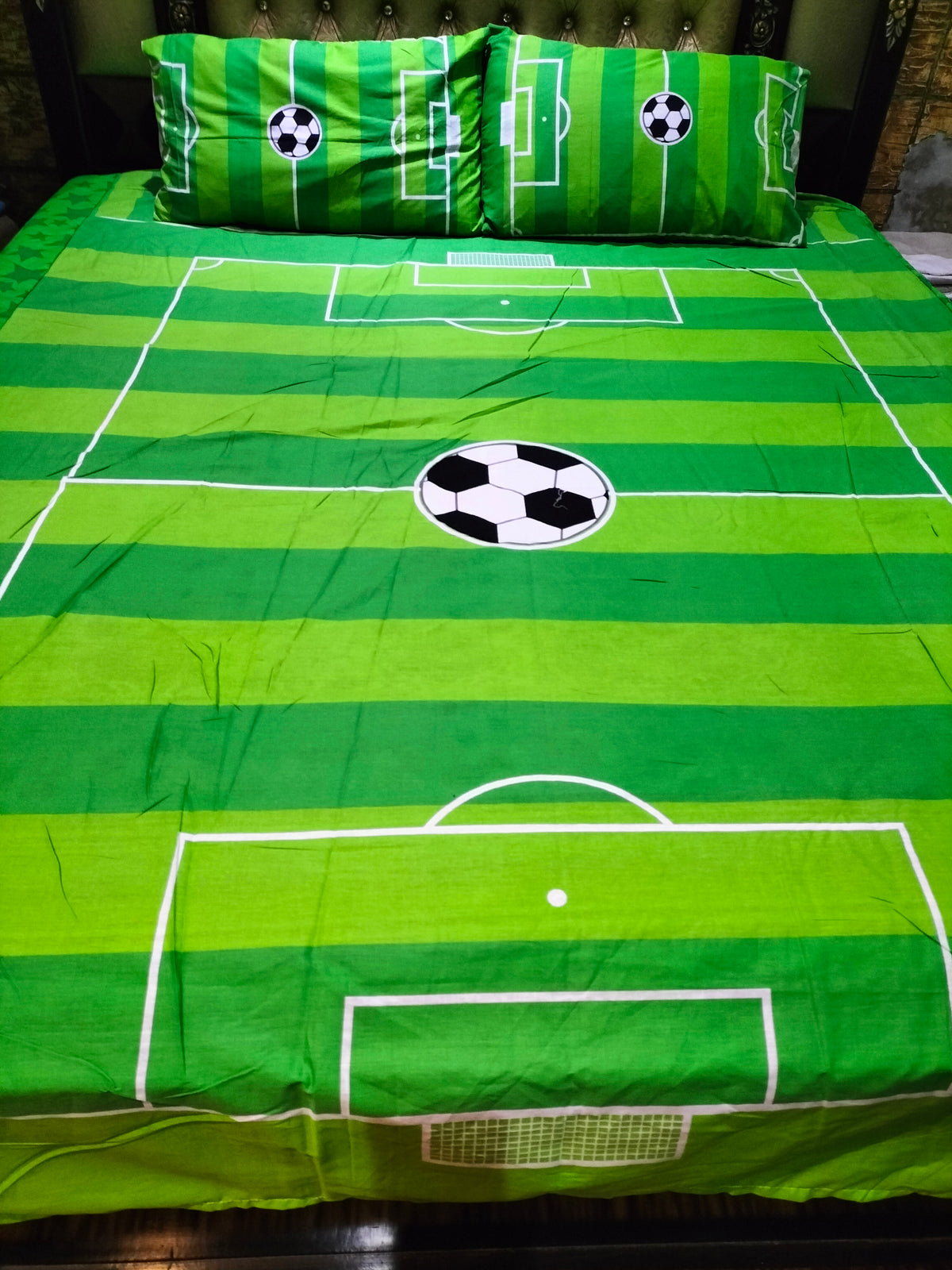 Football Grounds Double Bedsheet