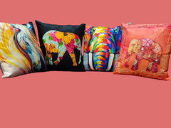 Pack Of 4 Khaddi Digital Printed Cushions Covers