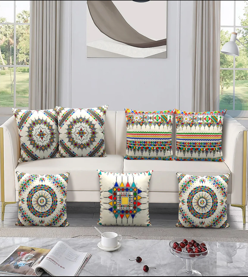 7PCs Digital Printed Cushions Ds Cover #253