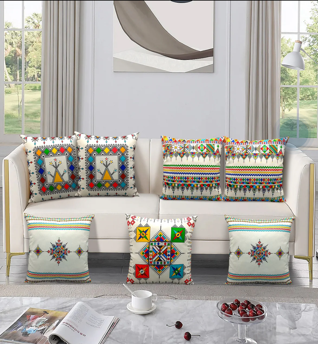 7PCs Digital Printed Cushions Ds Cover #253