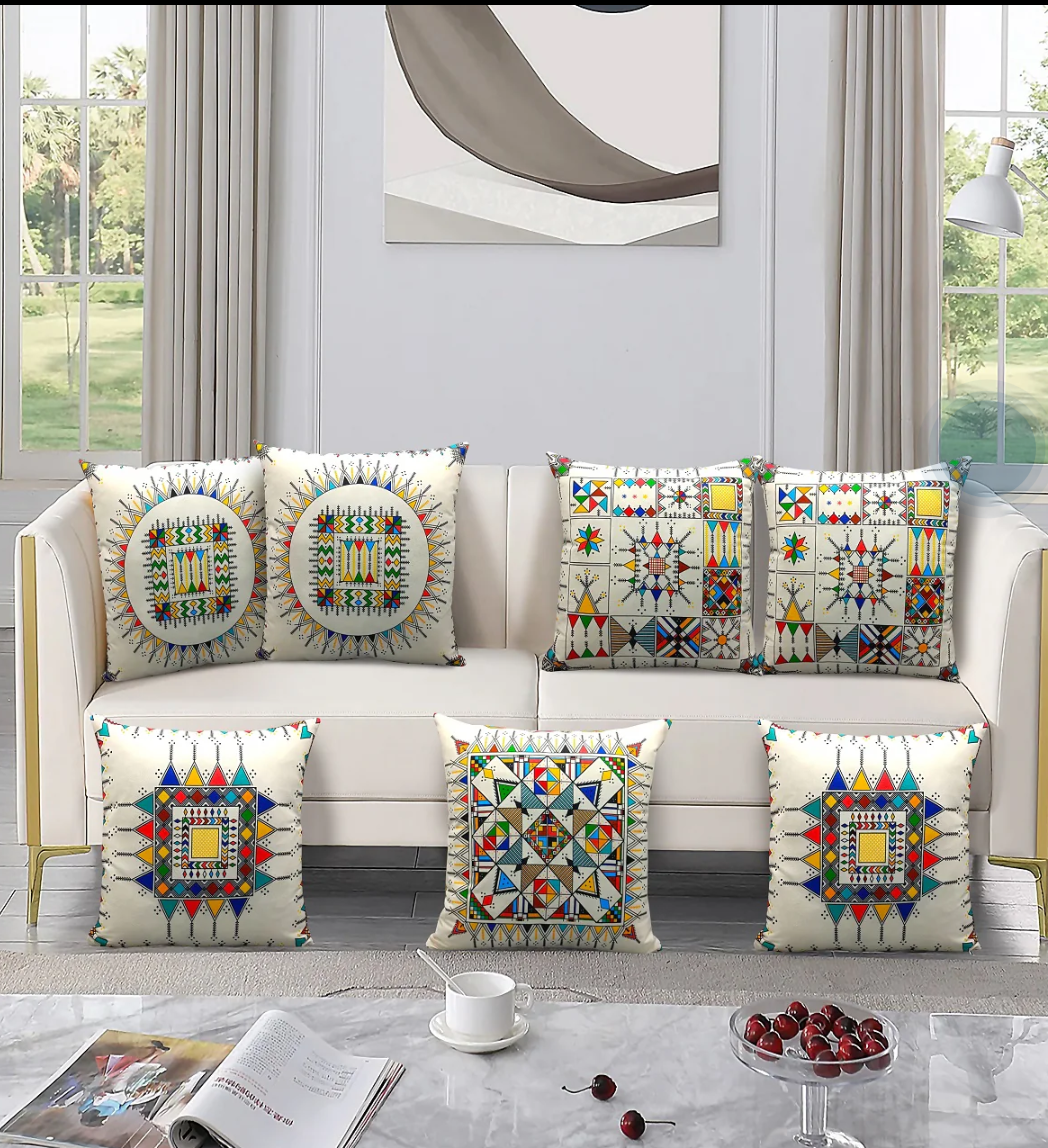 7PCs Digital Printed Cushions Ds Cover #253
