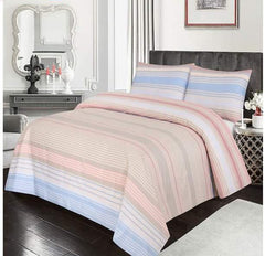 Sarev Stripes Cotton Bed Sheet Set