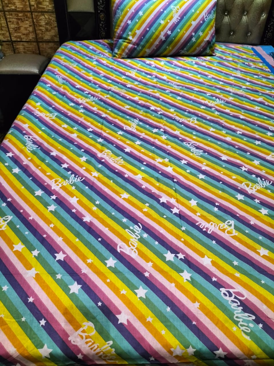 Colorful Stars Bed Sheet Ds # 040