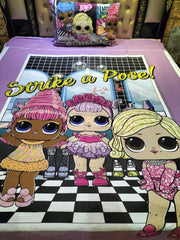 Girl Cartoon  Bed Sheet Ds # 054