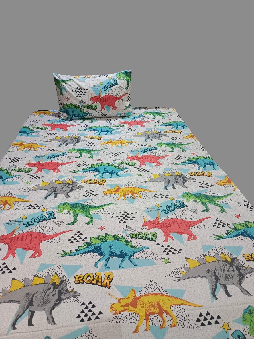 Dragon Tales  Pure Cotton Single & king size Bedsheets