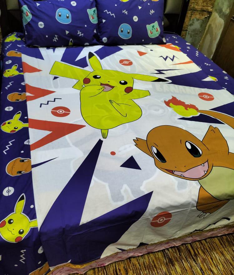 Pokemon Theme Double Bed Sheet DS # 132