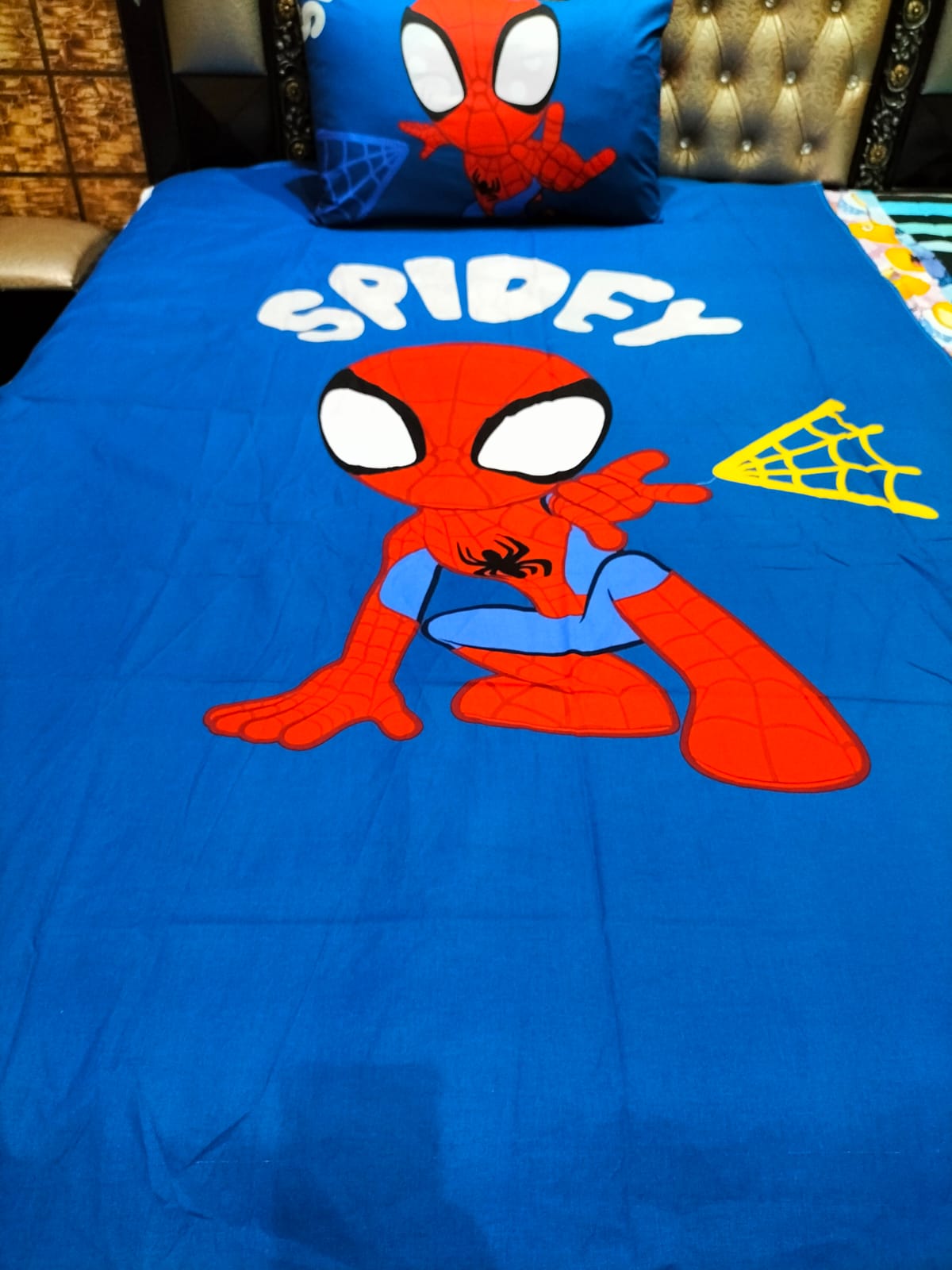 Spidy Kids Bed Sheet ds # 107