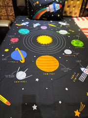 Galaxy Print  Kids Bed Sheet ds # 111