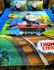CAIZHE Thomas 3D Printed  Double Bed Sheet DS # 126