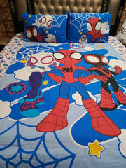 Spidey Kids Double Bed Sheet DS # 140