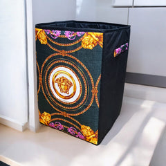 Foldable Jute Laundry Basket DS # 03