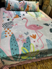 Alice Eggshell Double Bed Sheet DS # 162