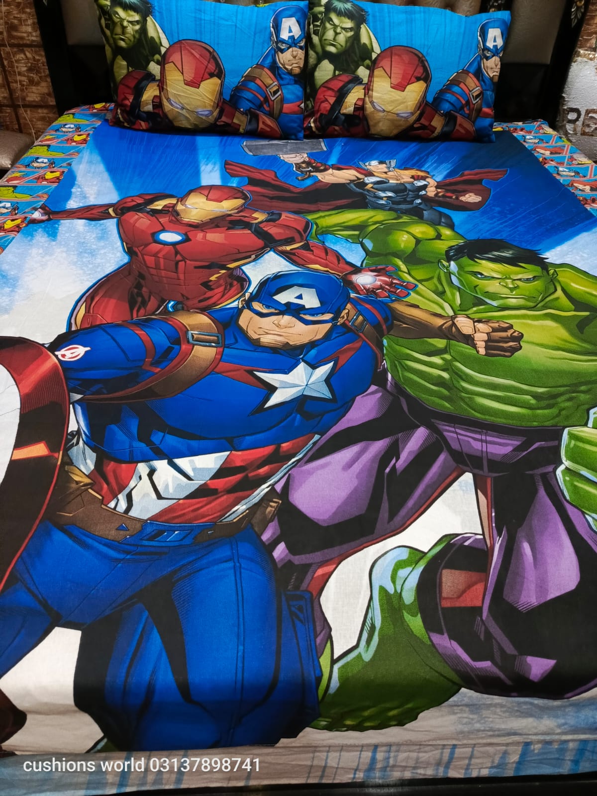 Marvel Avengers Kids Bed Sheet DS # 111