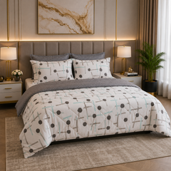 6Pc Pure Cotton Comforter Set