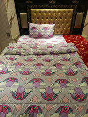 Rainbow Hearts 3Pc Comforter set