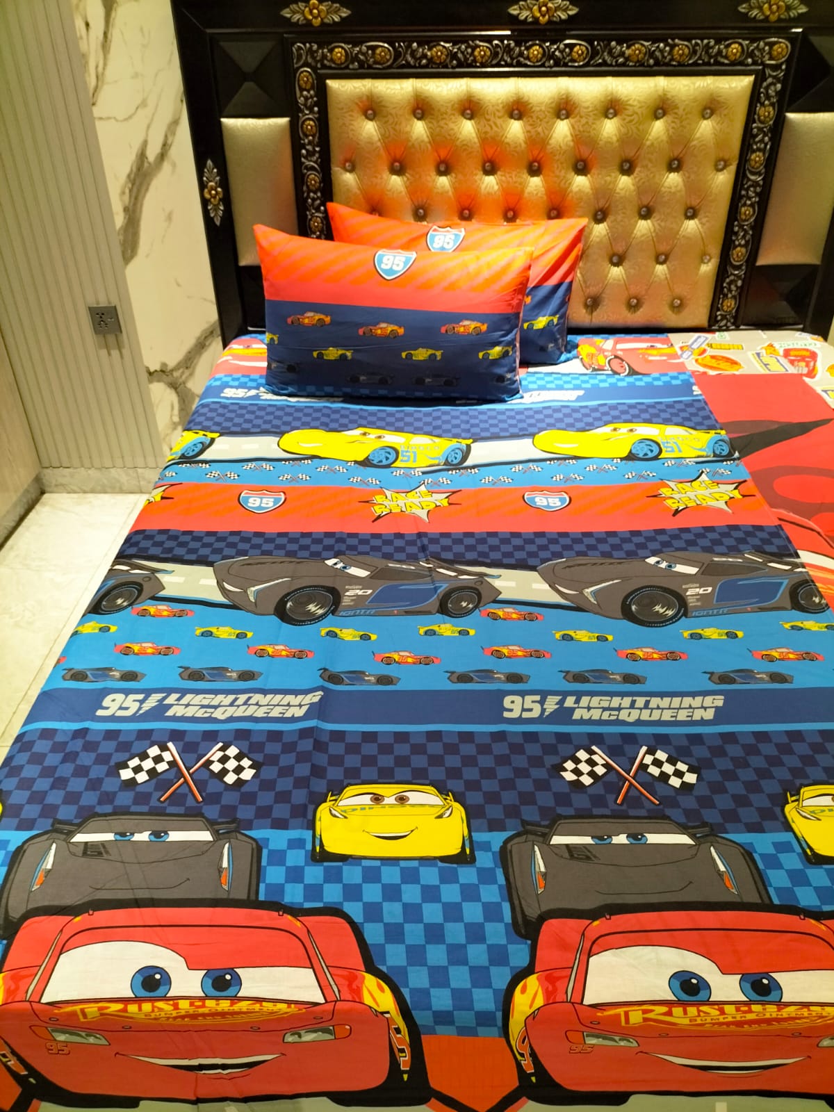 Champion Wheels 🏆🚘 Cotton Single Bedsheets
