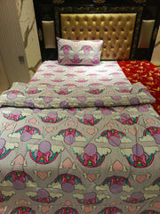 Rainbow Hearts 3Pc Comforter set