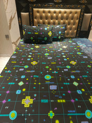 Game Start Cotton Double Bedsheets