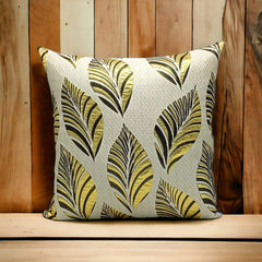 Pack Of Four Jacard Leaf Cushions Covers Ds # 256