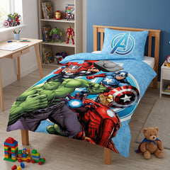 Marvel Power Strike Cotton Single Bedsheet