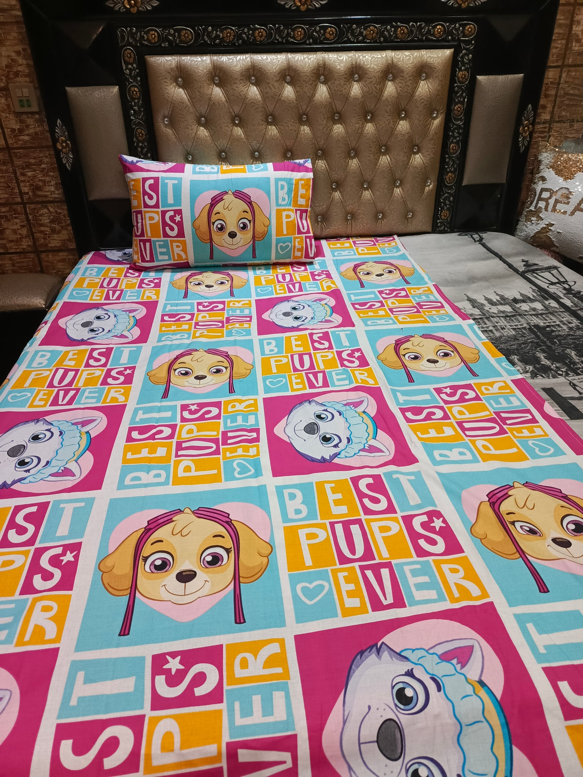 BEST PUPS EVER SINGLE BEDSHEETS