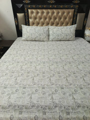 PARIS TICKETS COTTON BEDSHEETS