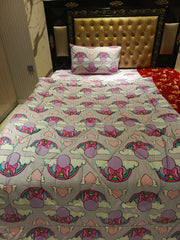 Heart Clouds Multi Colors Bedsheets