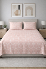 Soft Prism Cotton Double Bedsheets