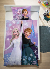 Elsa & Anna's Adventure Cotton Single Bedsheet
