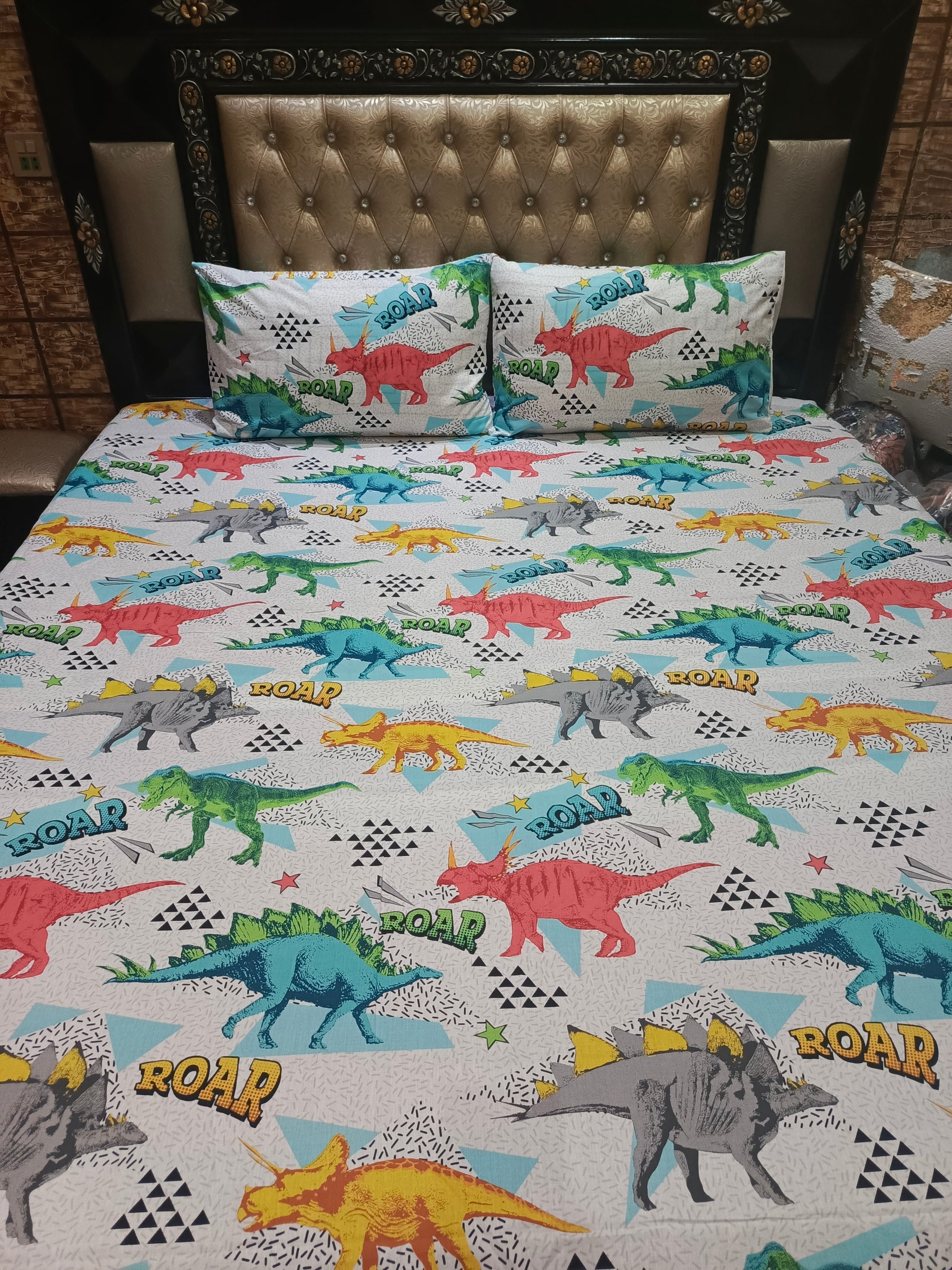 Dragon Tales  Pure Cotton Single & king size Bedsheets