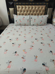 Little Girls fly Cotton Bedsheets