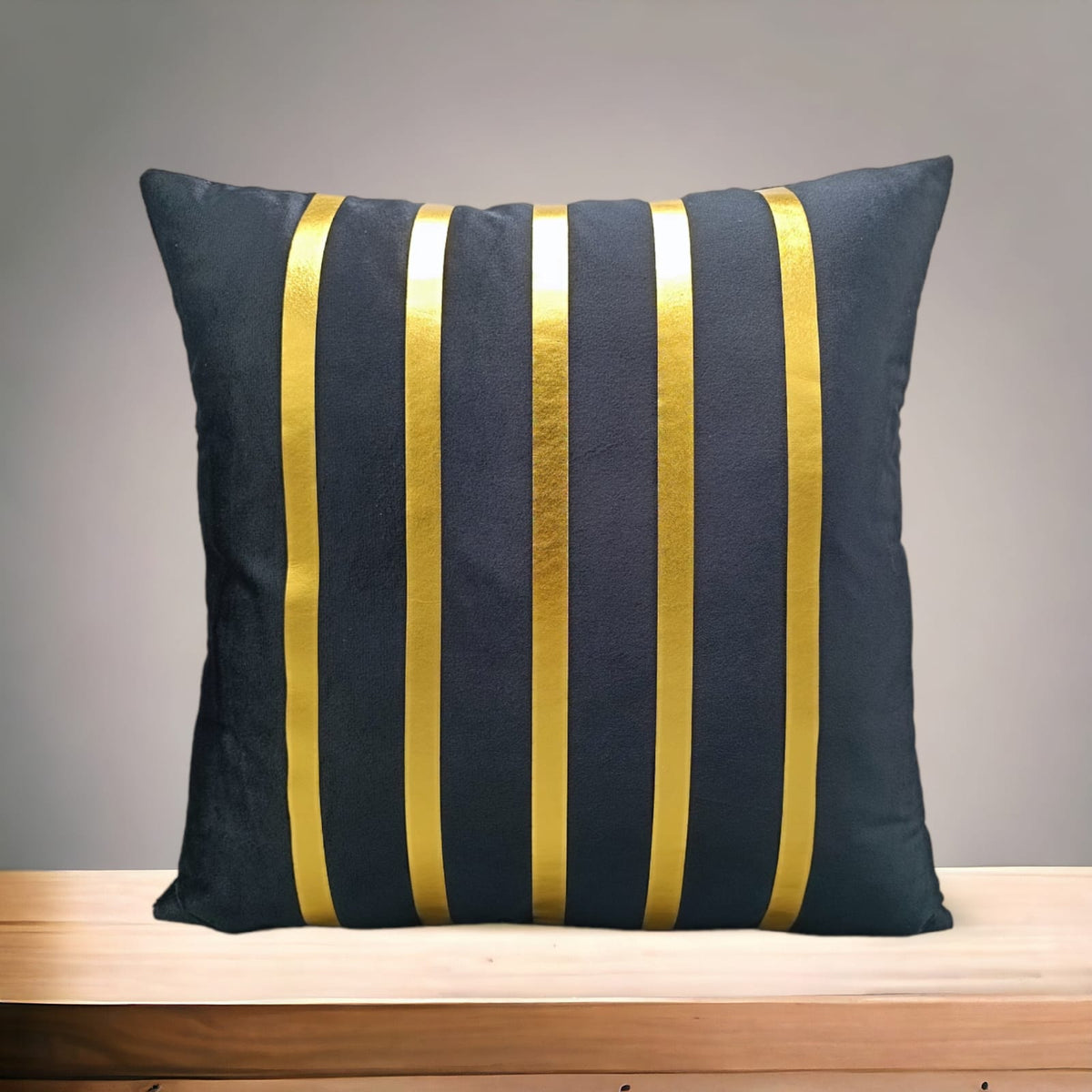 Italian VALVET Golden 5 Lines cushions Covers
