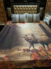 Wooded Bedsheets Double Bed