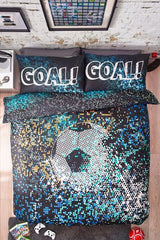Black Pixel Football Kids Bed Sheet ds # 106 (Copy)