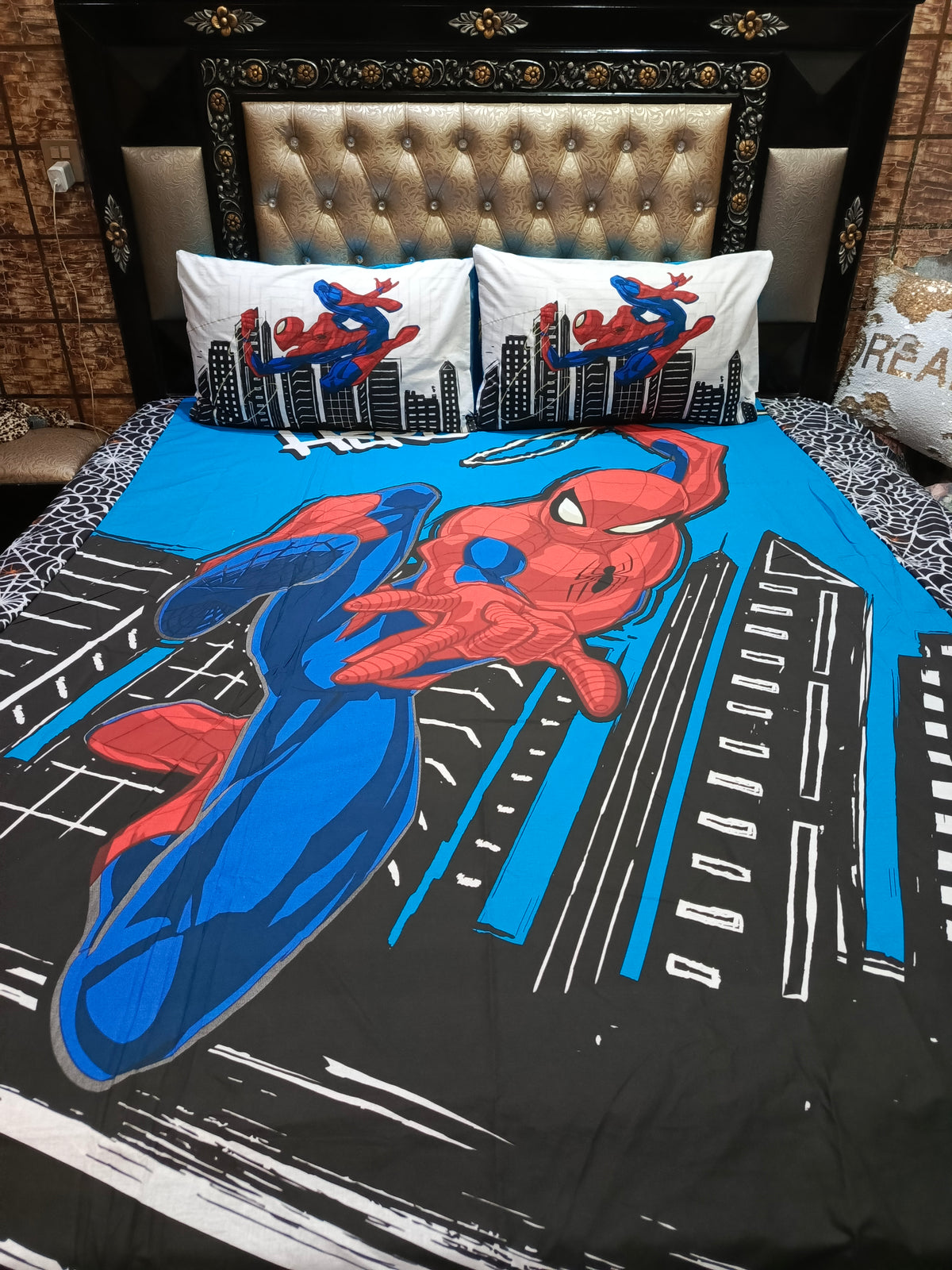 Spider Man Kids Bed Sheet DS # 117