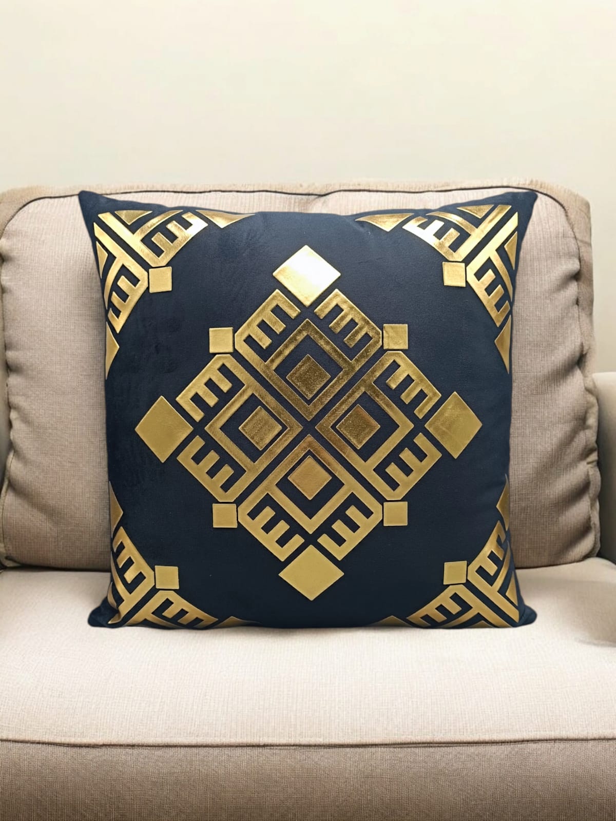 Italian Valver 3D Embossed Black Cushions Covers