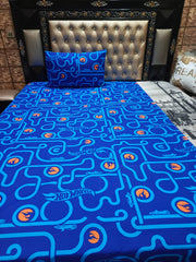Hot Wheels Over All Printed Bedsheets