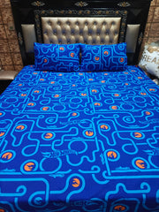 Hot Wheels Over All Printed Bedsheets