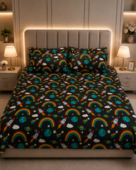 Rocket to the Stars Double Bedsheets