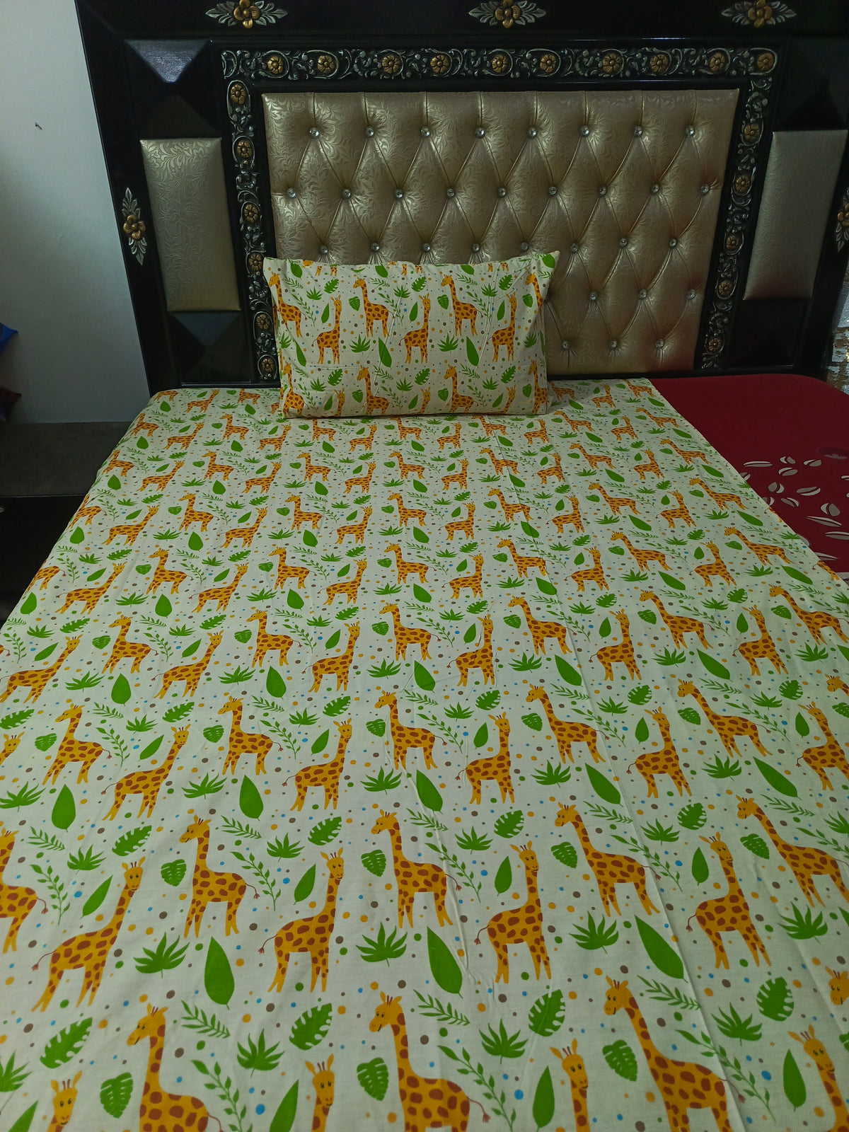Girrafe Kids Cotton Bedsheets