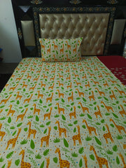 Girrafe Kids Cotton Bedsheets
